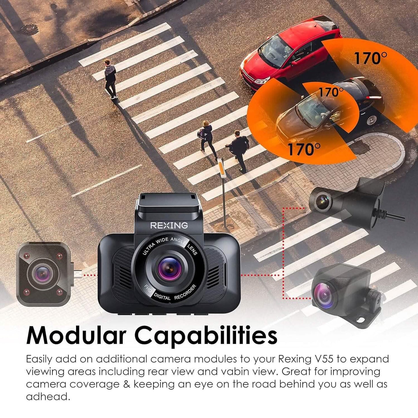 RexingUSA V55 Dash Cam  (Refurbished) DailySale