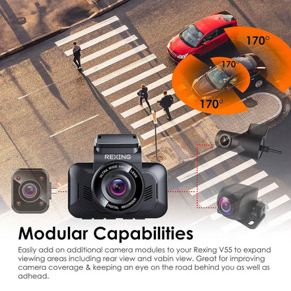 RexingUSA V55 Dash Cam  (Refurbished) DailySale