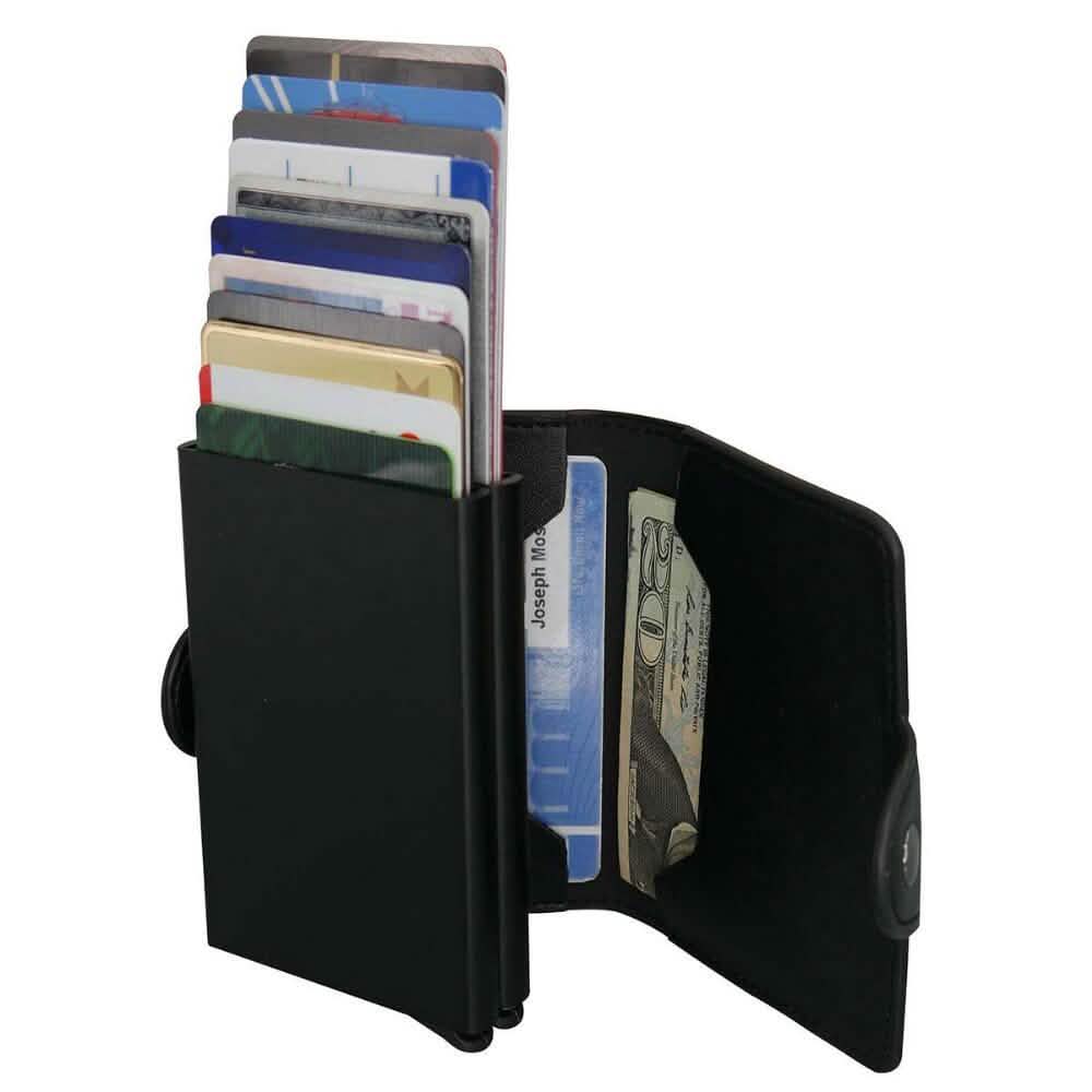 RFID-Blocking Cascading Quick Card Wallet DailySale