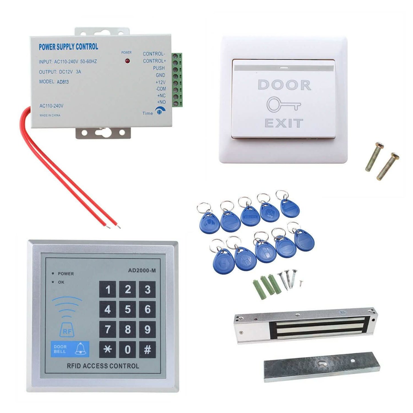 RFID Door Entry Security Access Control System Kit Set Electronic Control Lock DailySale