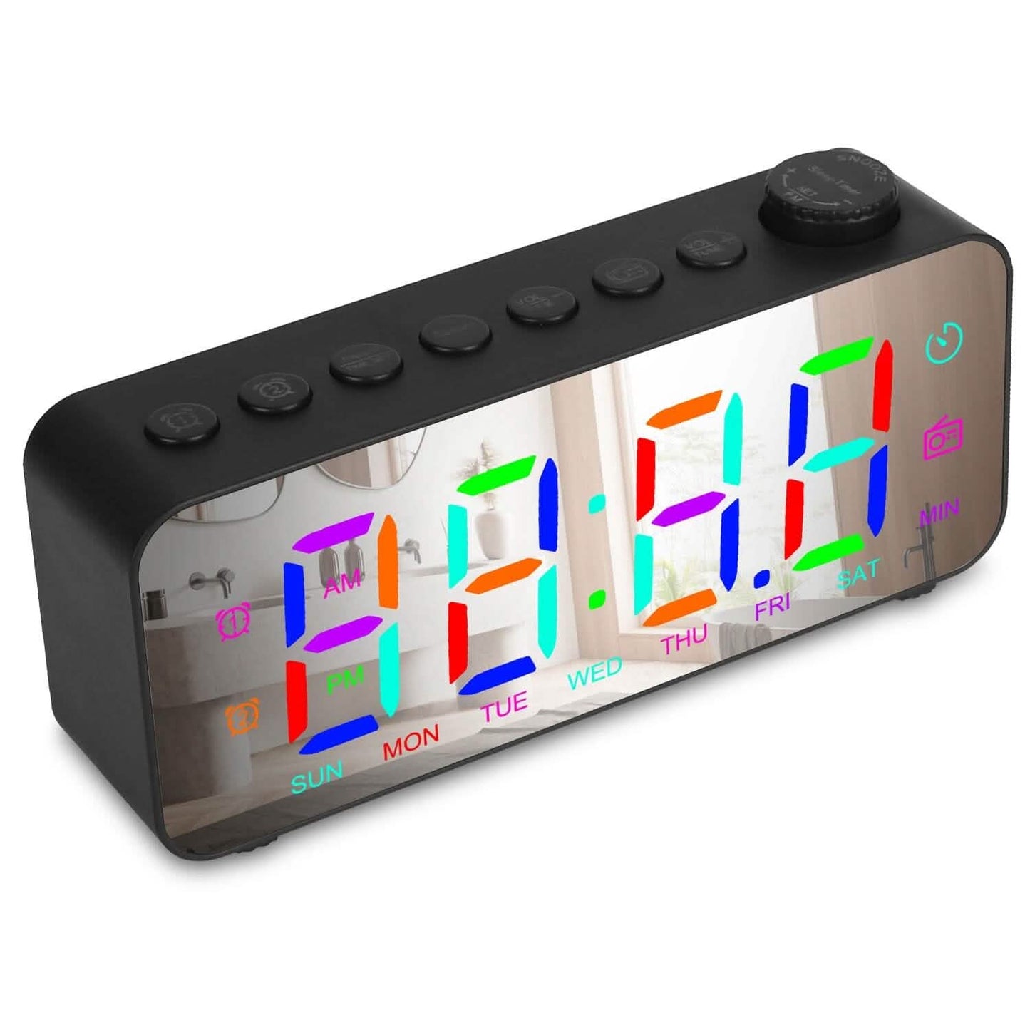 RGB Color LED Digital Alarm Clock DailySale