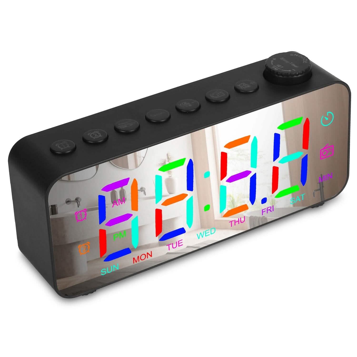 RGB Color LED Digital Alarm Clock DailySale