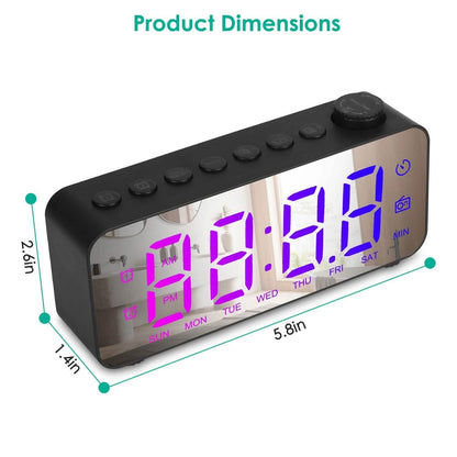 RGB Color LED Digital Alarm Clock DailySale