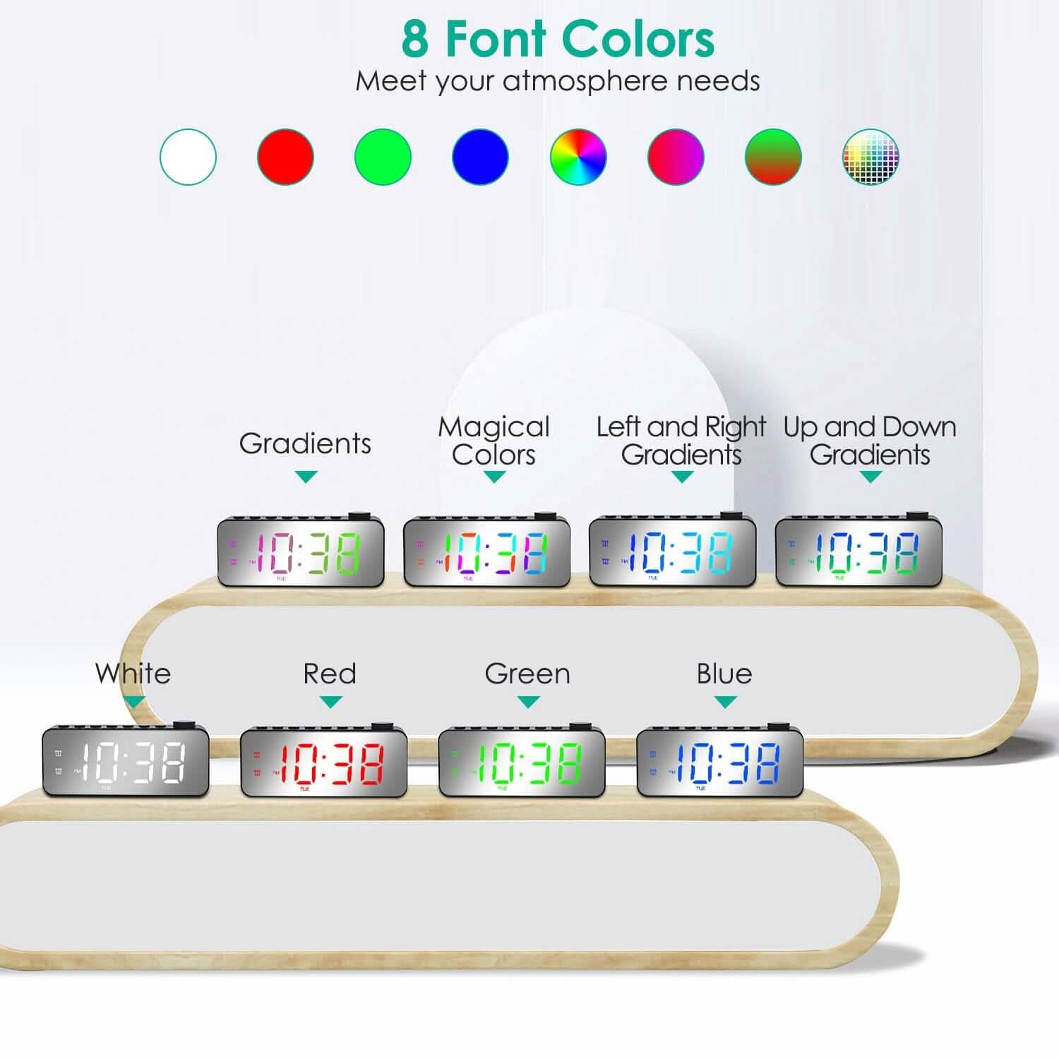 RGB Color LED Digital Alarm Clock DailySale