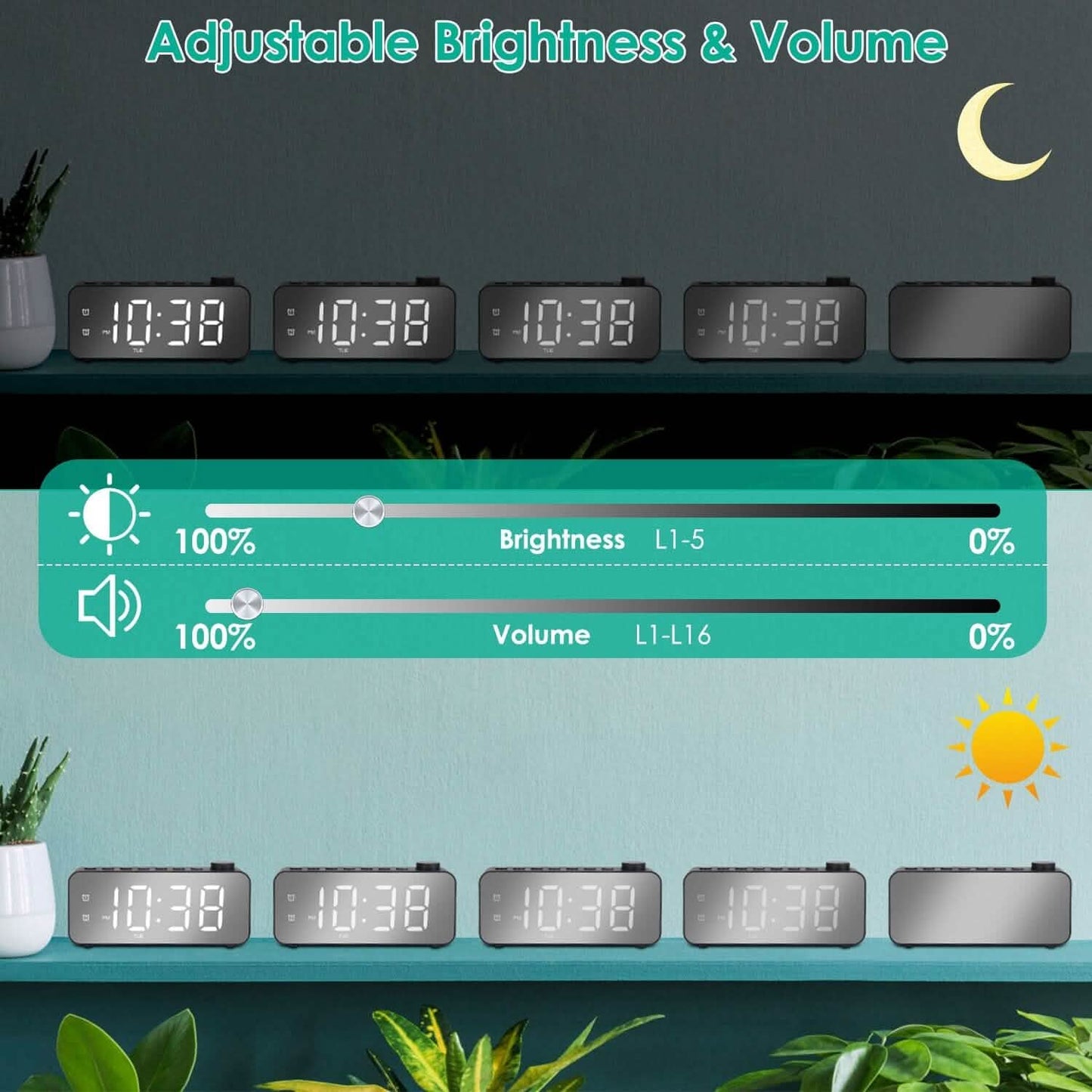 RGB Color LED Digital Alarm Clock DailySale
