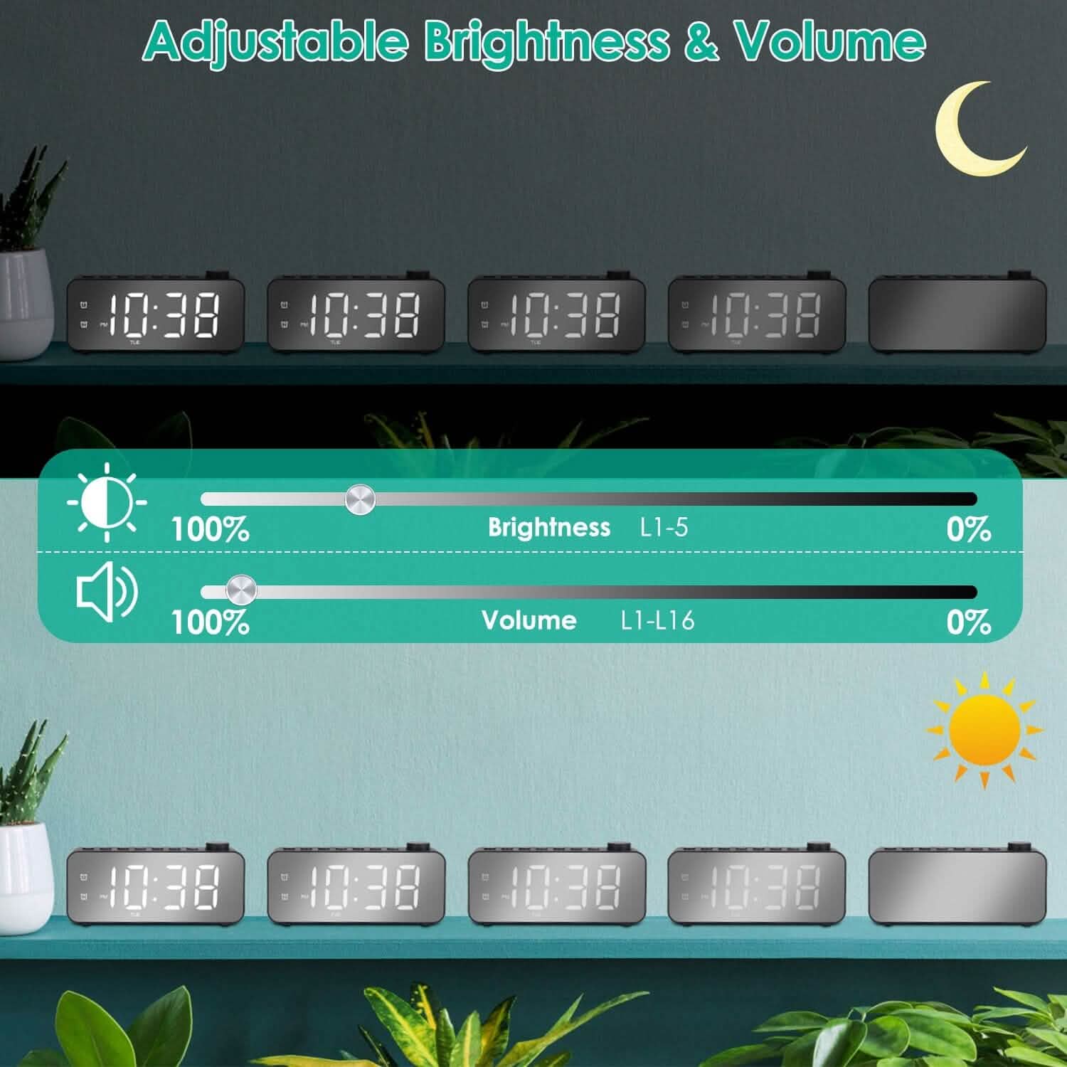 RGB Color LED Digital Alarm Clock DailySale