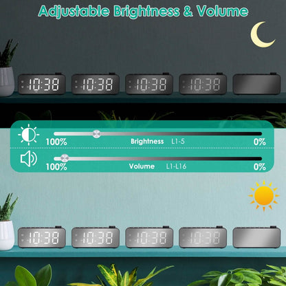 RGB Color LED Digital Alarm Clock DailySale