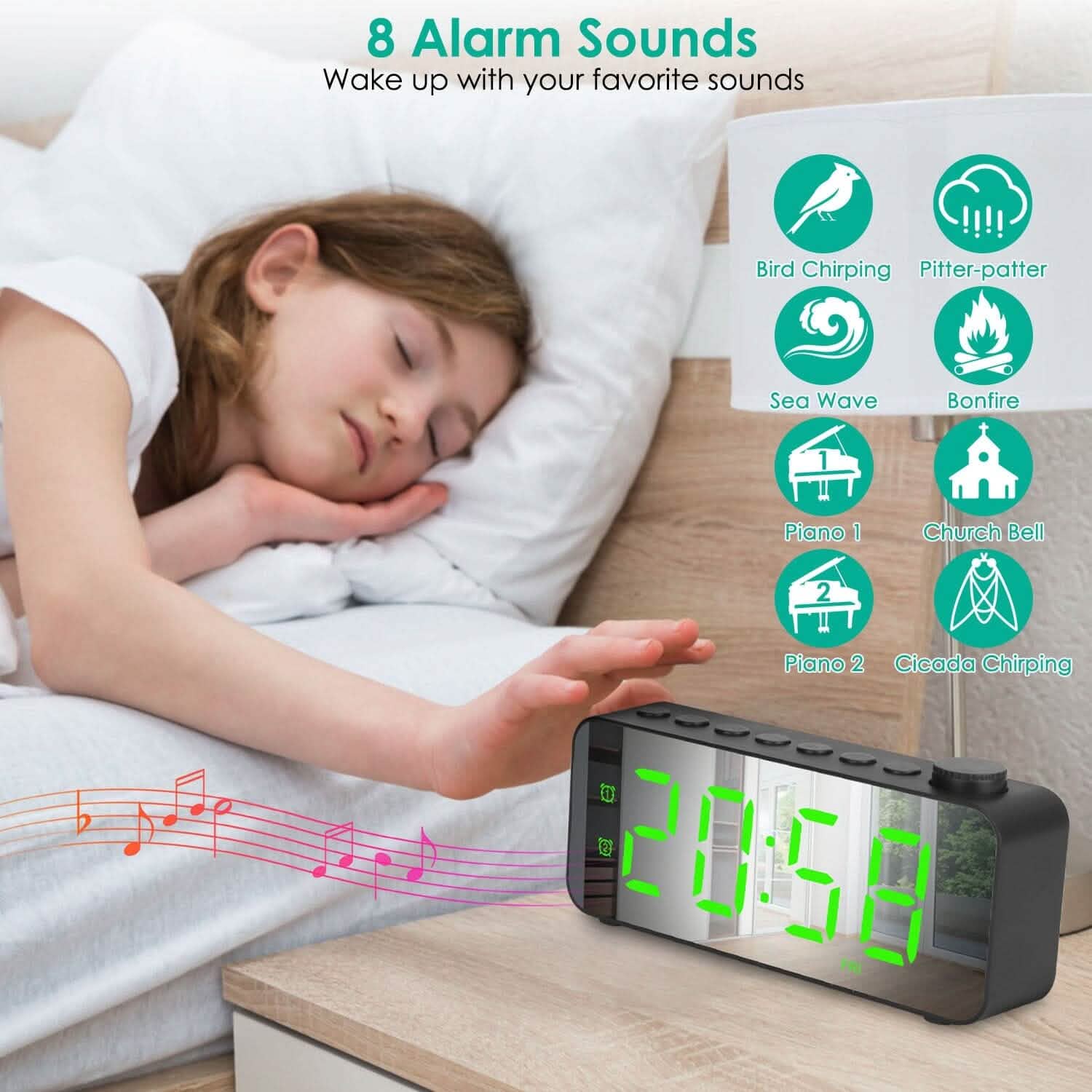 RGB Color LED Digital Alarm Clock DailySale