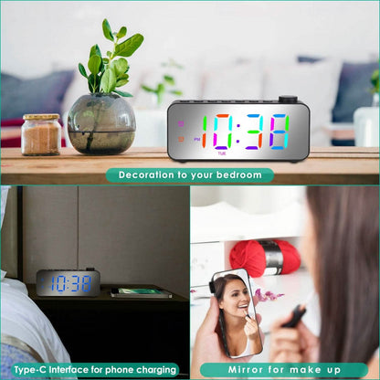 RGB Color LED Digital Alarm Clock DailySale