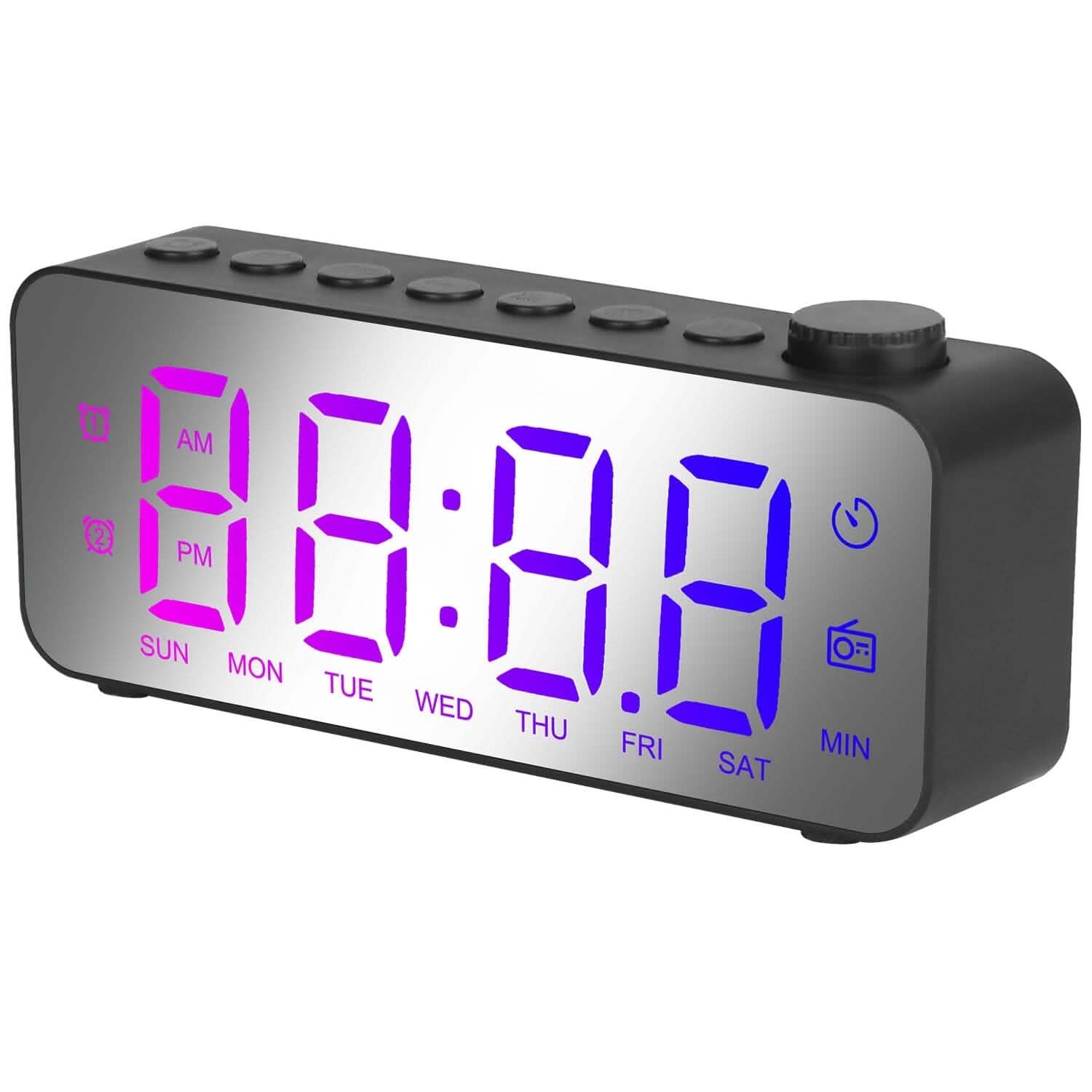 RGB Color LED Digital Alarm Clock DailySale