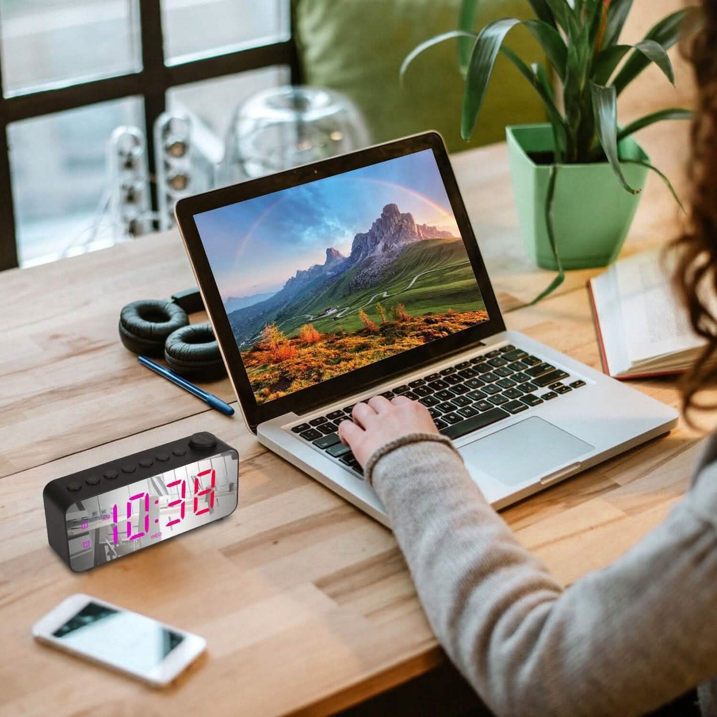 RGB Color LED Digital Alarm Clock DailySale
