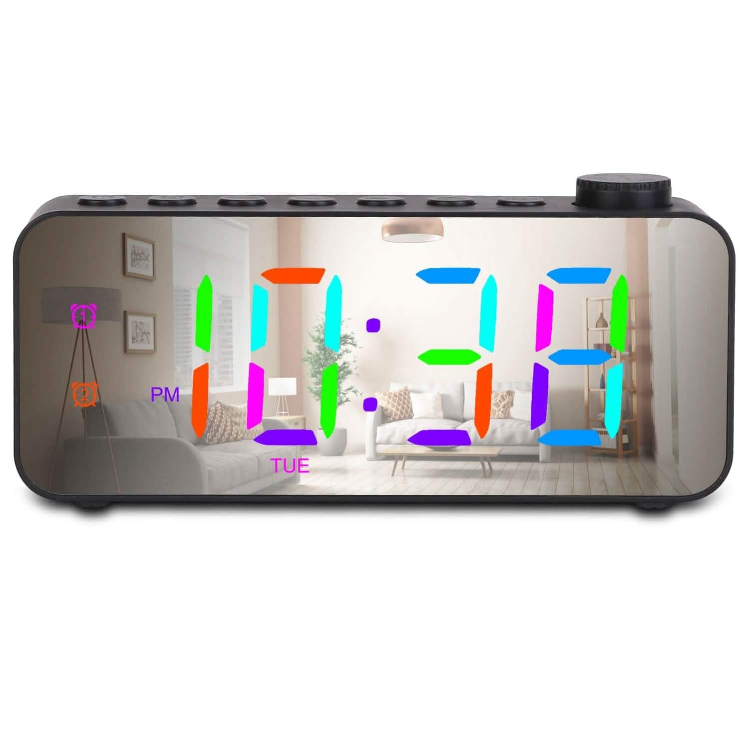 RGB Color LED Digital Alarm Clock DailySale