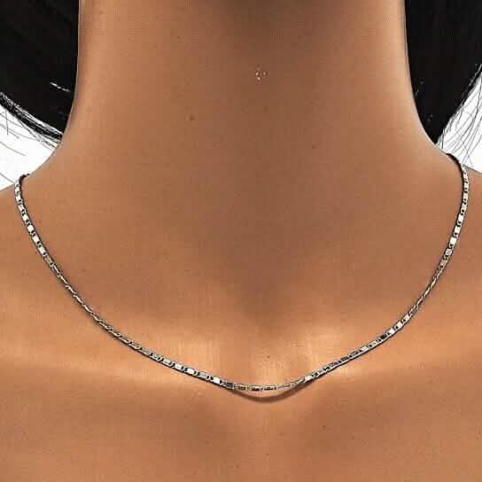 Rhodium Filled High Polish Finish Basic Necklace DailySale