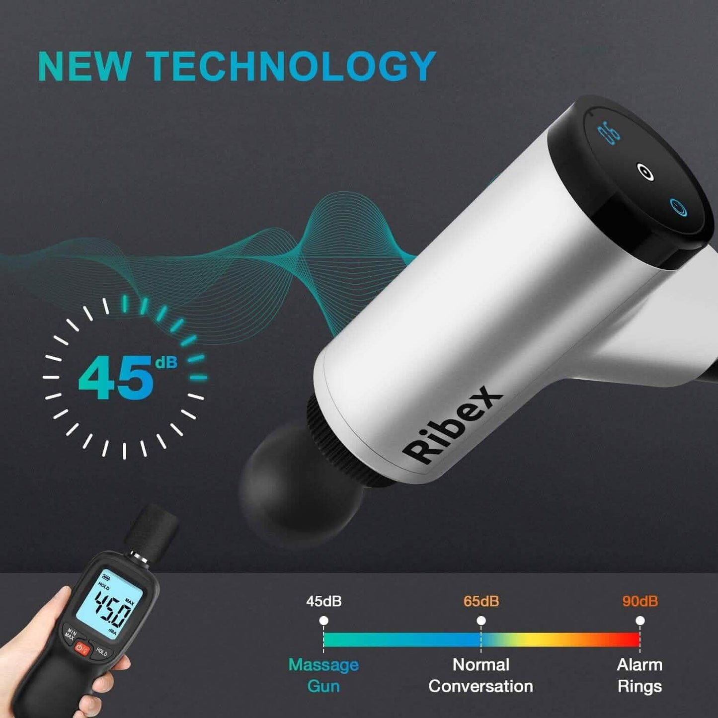 Ribex Pro Massage Gun With 4 Attachable Heads DailySale