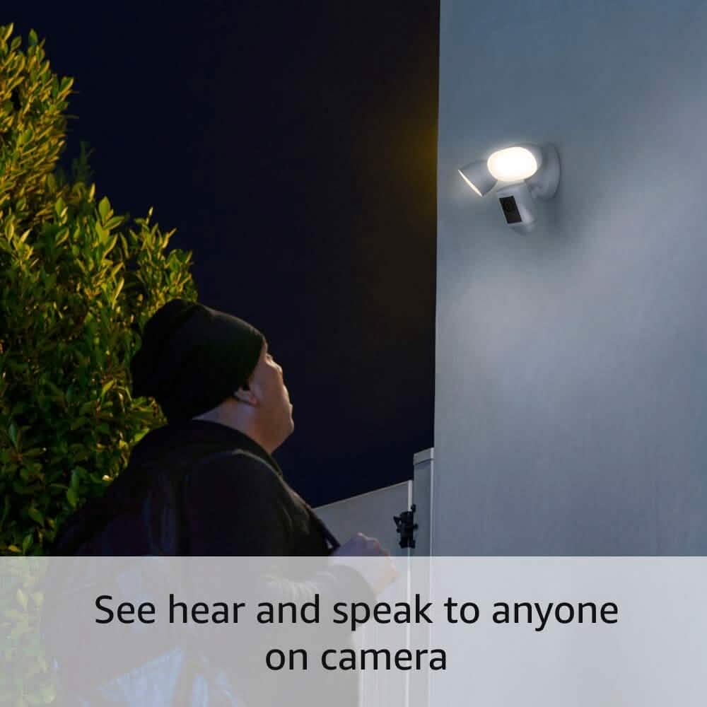 Ring Floodlight Cam Wired Pro with Bird’s Eye View and 3D Motion Detection (Refurbished) DailySale