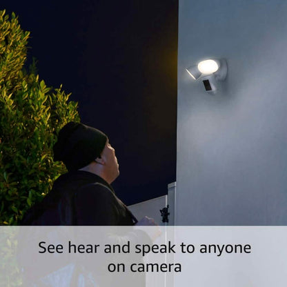 Ring Floodlight Cam Wired Pro with Bird’s Eye View and 3D Motion Detection (Refurbished) DailySale