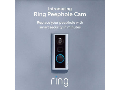 Ring Peephole Cam Video Doorbell Smart, Compact HD Video Wifi Doorbell DailySale