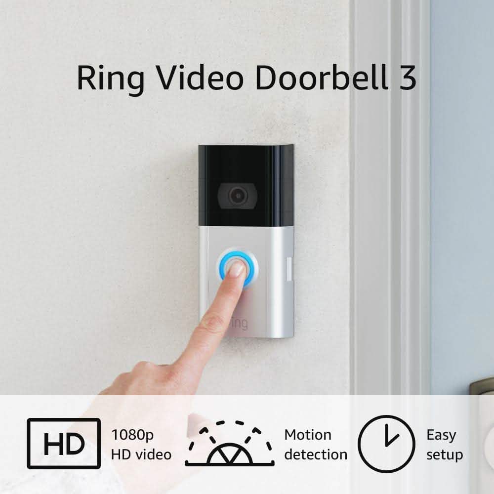 Ring Video Doorbell 3 – Enhanced Wifi, Improved Motion Detection DailySale