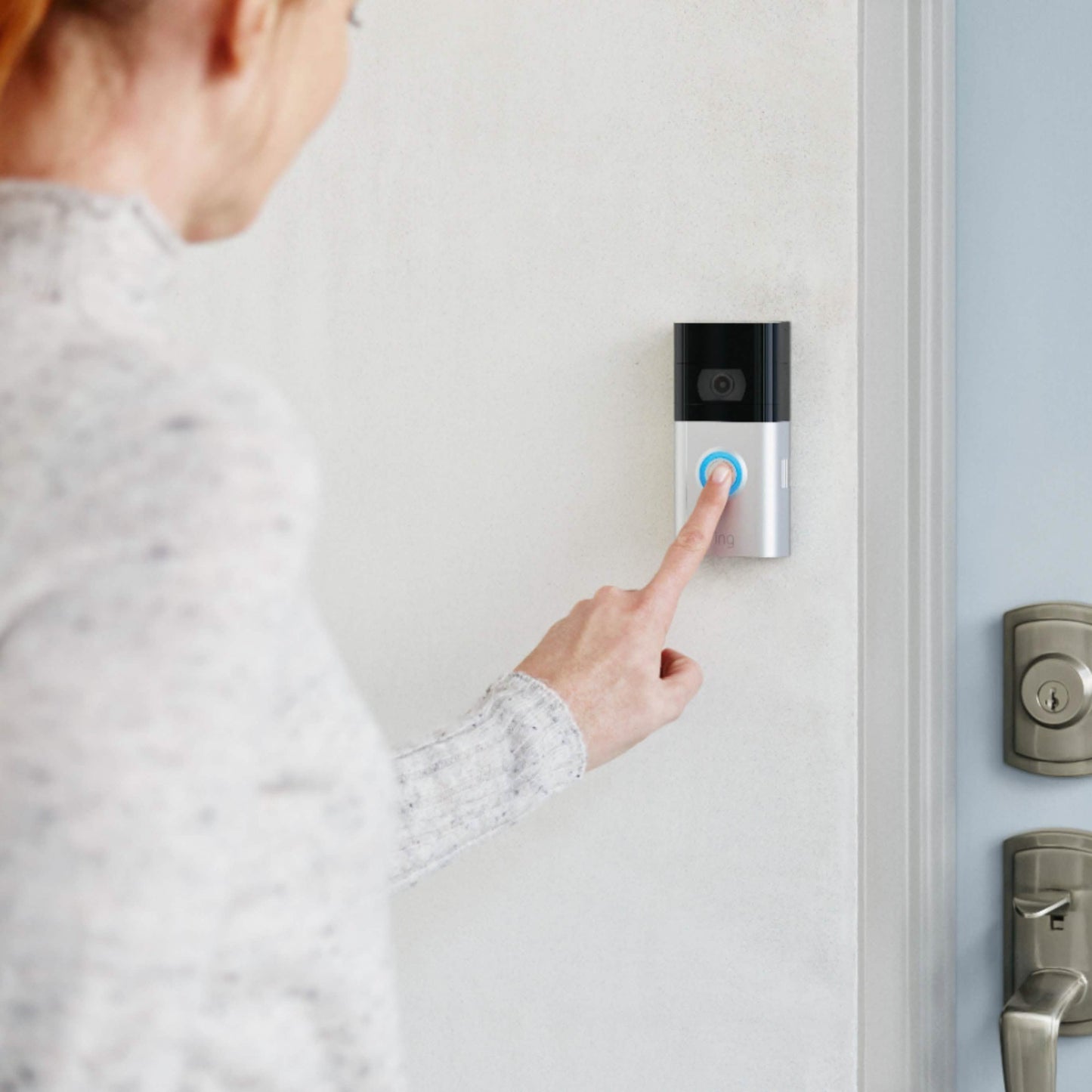 Ring - Video Doorbell 3 - Satin Nickel DailySale