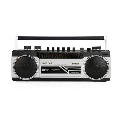 Riptunes Retro Radio Cassette Bluetooth Boombox DailySale