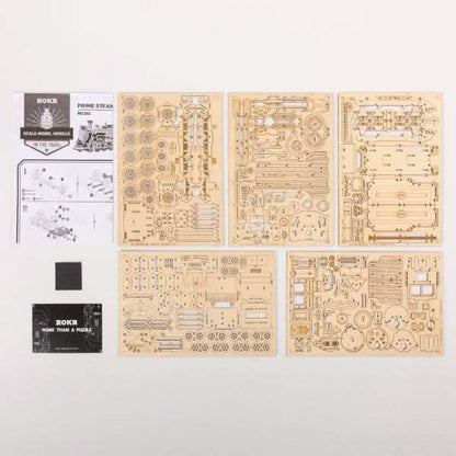 Robotime 308pcs DIY Movable 3D Prime Steam Train Wooden Puzzle Model Toy DailySale