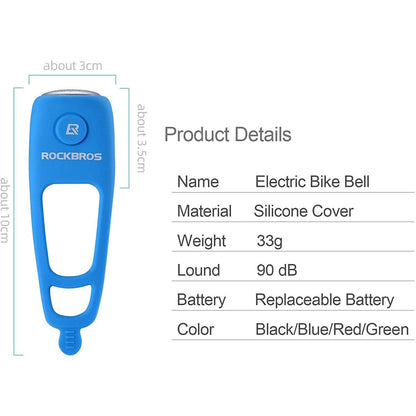ROCKBROS Electra Bike Bell 90dB Electric Cycling Bells Horn DailySale