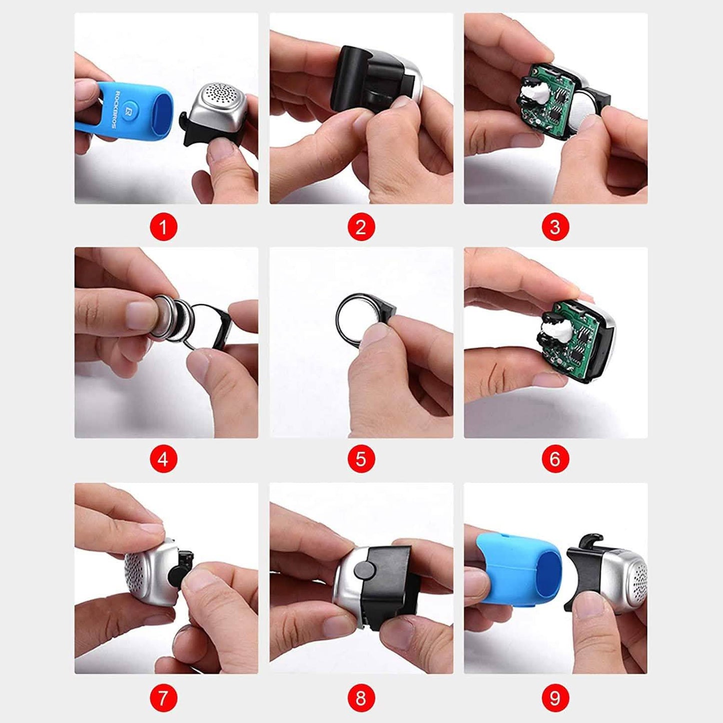 ROCKBROS Electra Bike Bell 90dB Electric Cycling Bells Horn DailySale