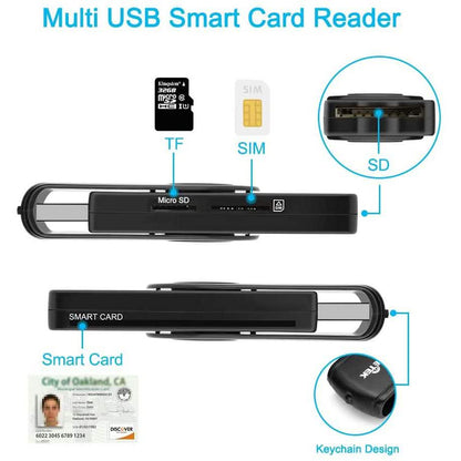 Rocketek DOD Military USB Common Access CAC Memory Card Reader DailySale