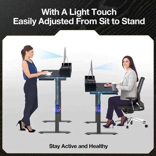 Rolanstar Single Motor Free Standing Electric Height Adjustable Desk DailySale
