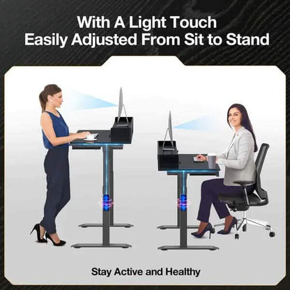 Rolanstar Single Motor Free Standing Electric Height Adjustable Desk DailySale