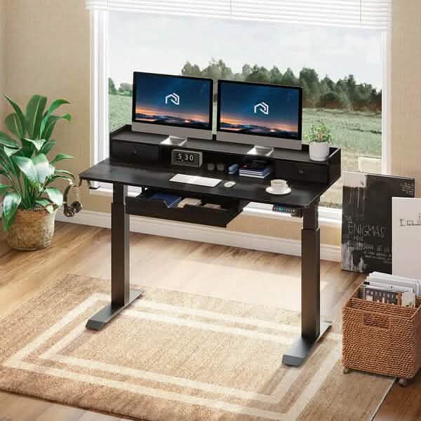 Rolanstar Single Motor Free Standing Electric Height Adjustable Desk DailySale