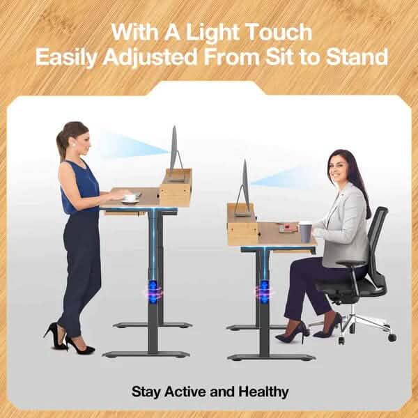 Rolanstar Single Motor Free Standing Electric Height Adjustable Desk DailySale