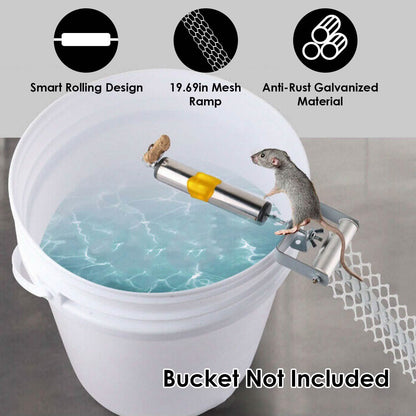 Roll Trap Log Rolling Mouse Catcher with 19.69" Mesh Ramp DailySale