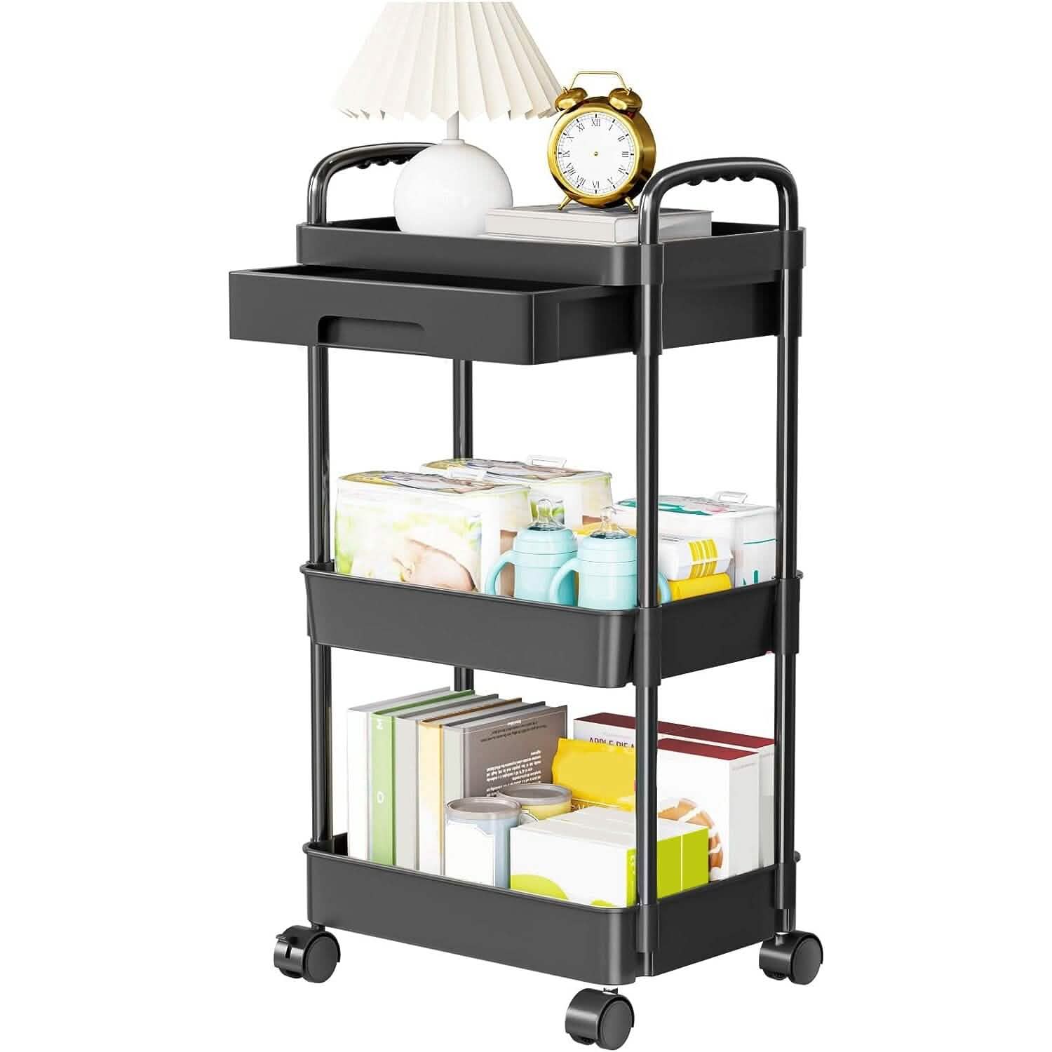 Rolling Utility Cart with Drawer DailySale