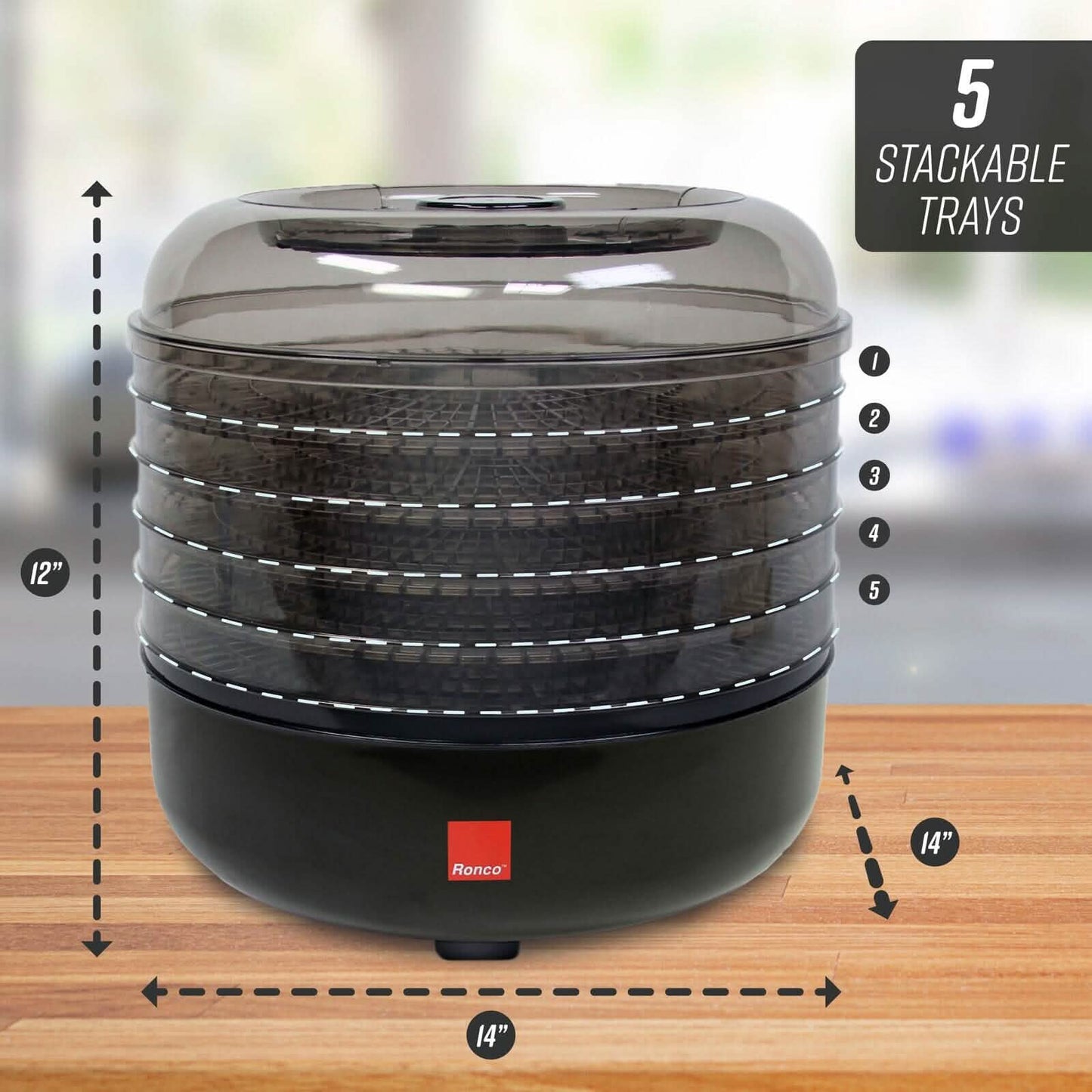 Ronco Beef Jerky Machine with 5 Stackable Trays DailySale