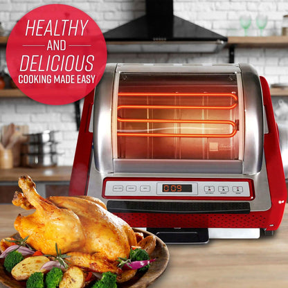 Ronco EZ-Store Rotisserie Oven, Large Capacity (15lbs) Countertop Oven DailySale