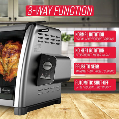 Ronco Modern Rotisserie Oven, Large Capacity (15lbs) Countertop Oven DailySale