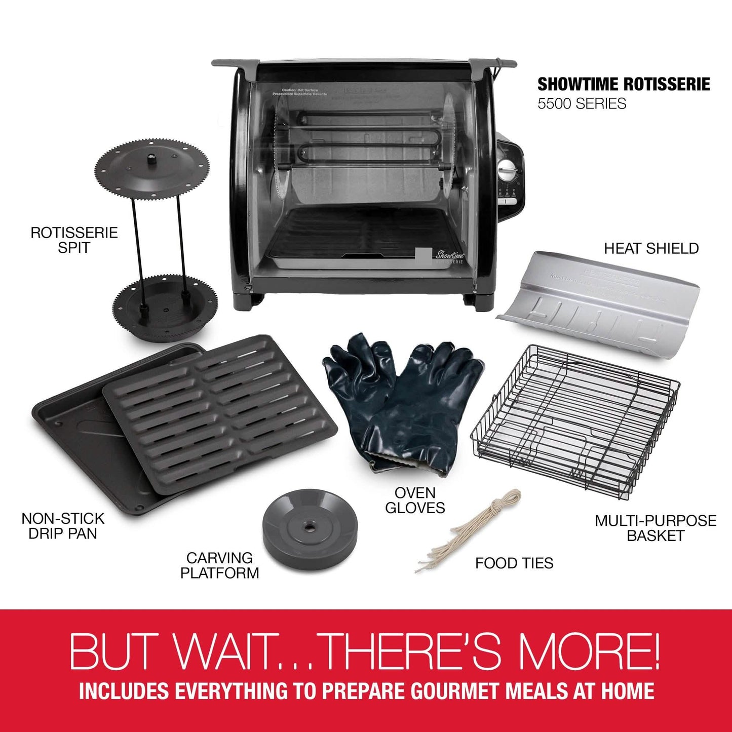 Ronco Modern Rotisserie Oven, Large Capacity (15lbs) Countertop Oven DailySale