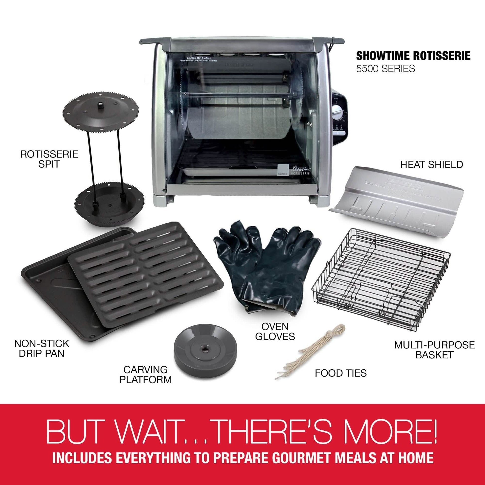 Ronco Modern Rotisserie Oven, Large Capacity (15lbs) Countertop Oven DailySale