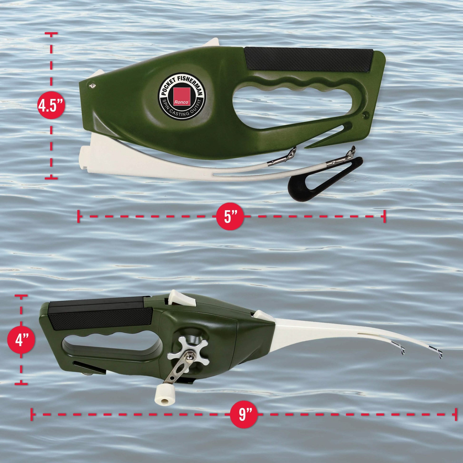 Ronco Pocket Fisherman, Portable Fishing Rod, Foldable Compact Design DailySale