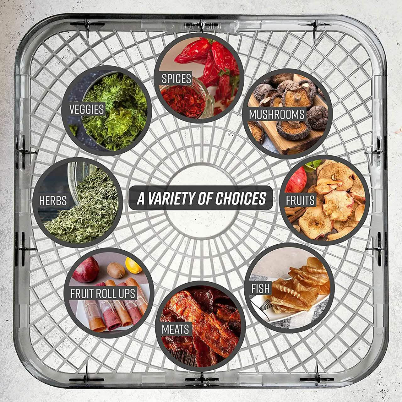 Ronco Turbo EZ-Store 5-Tray Dehydrator with Convection Air Flow DailySale