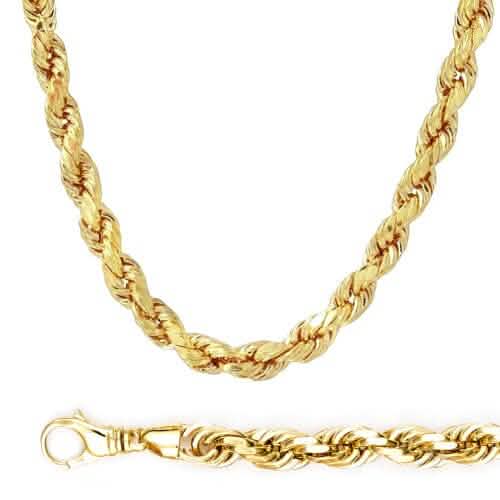 Rope Chain in Yellow Gold - 10mm DailySale