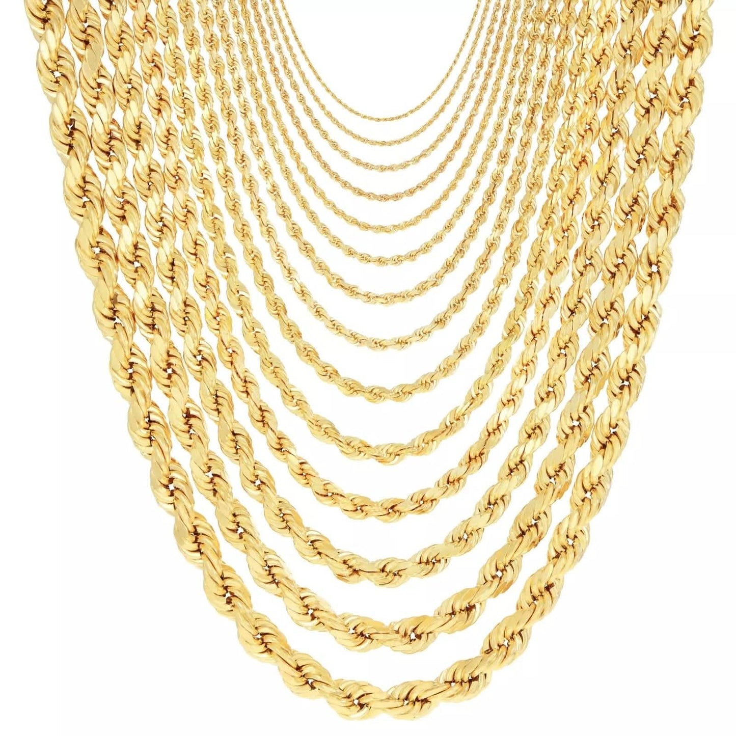 Rope Chain in Yellow Gold - 2mm DailySale