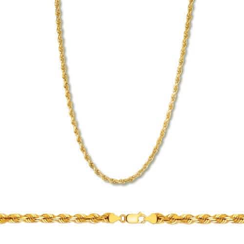Rope Chain in Yellow Gold - 3mm DailySale