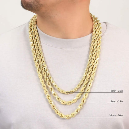 Rope Chain in Yellow Gold - 3mm DailySale