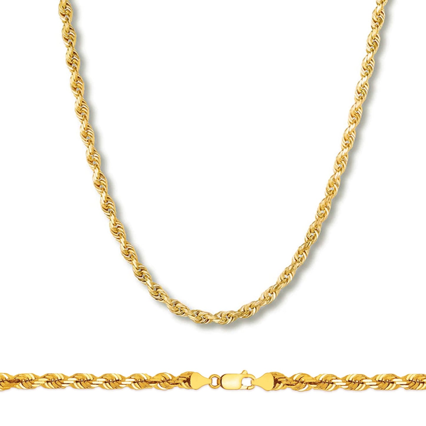 Rope Chain in Yellow Gold - 4mm DailySale