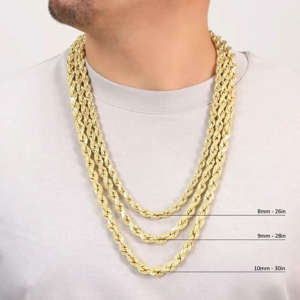 Rope Chain in Yellow Gold - 6mm DailySale