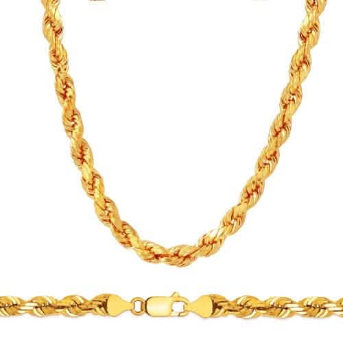 Rope Chain in Yellow Gold - 7mm DailySale