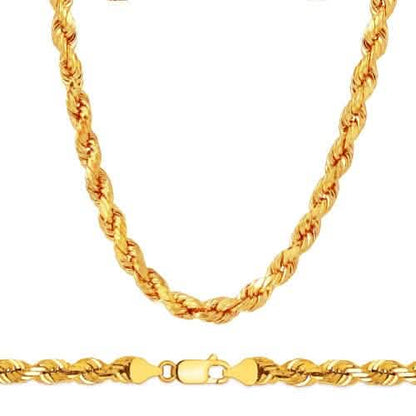 Rope Chain in Yellow Gold - 7mm DailySale