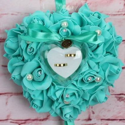 Rose Pillow Heart Cushion Ring Holder DailySale
